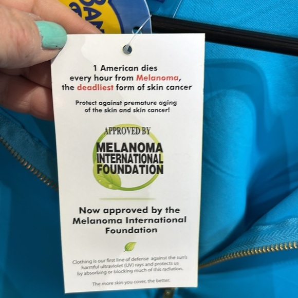 Banana Boat UPF 50+ protection pullover sleeveless 1/4 zip tassel,stretch summer - Picture 11 of 13